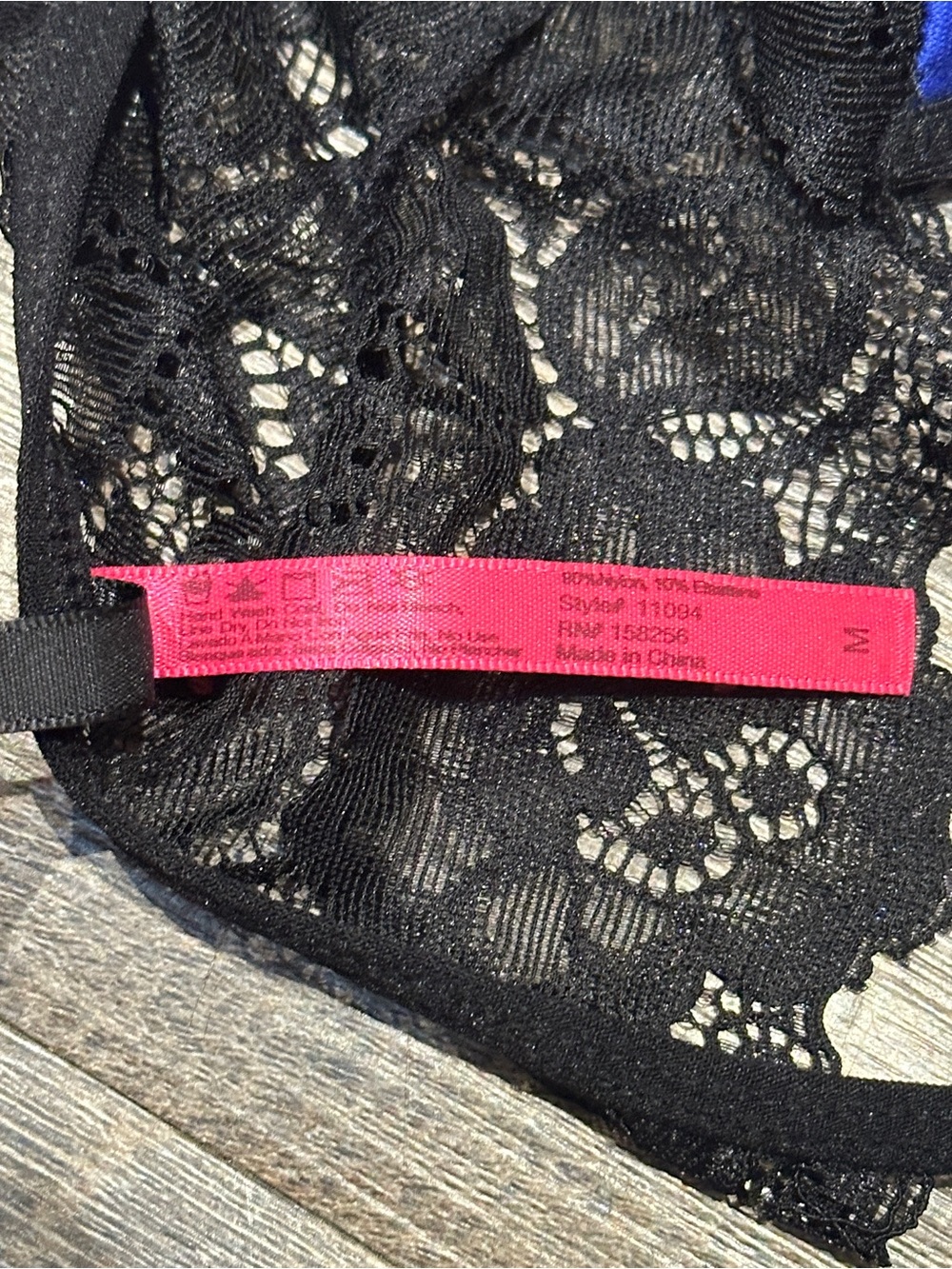 Seven Til Midnight Panties Blue and Black Medium NWOT - Picture 6 of 6